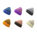 Landfond Accessory Womens Winter Ribbed Beanie Color Match Soft Warm Hat