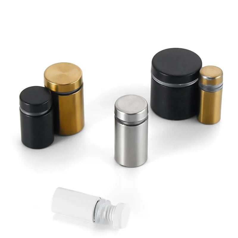 High Precision Stainless Steel Glass Clip Spacer Screw Sign Standoff Mirror Gold Black Customized