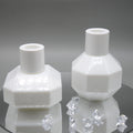Simple Style High-end Empty 100ml White Porcelain Perfume Reed Diffuser Glass Bottles in Different Shapes