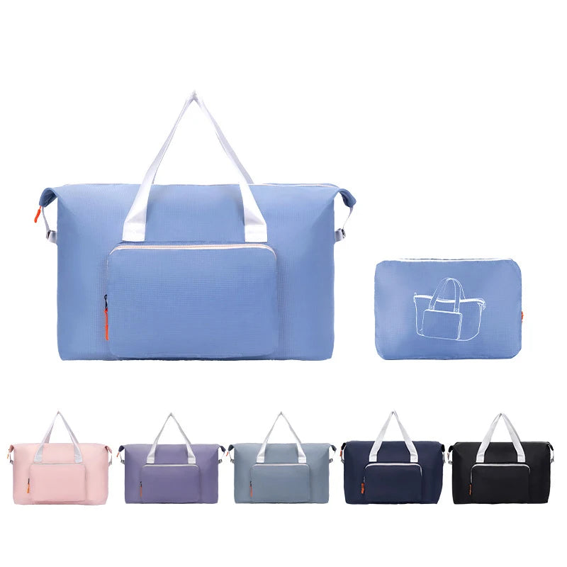 Custom Logo Foldable Yoga Weekender Duffel Bag Lightweight Fitness Gym Tote for Carry-on Overnight Travel Fashion Style