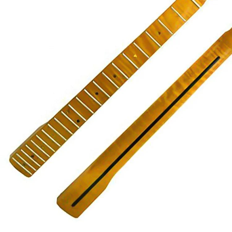 Yasen Electric Guitar Neck Replacement 21 Fret Vintage Tint ST Tiger Flamed Maple Guitar Neck for Sale