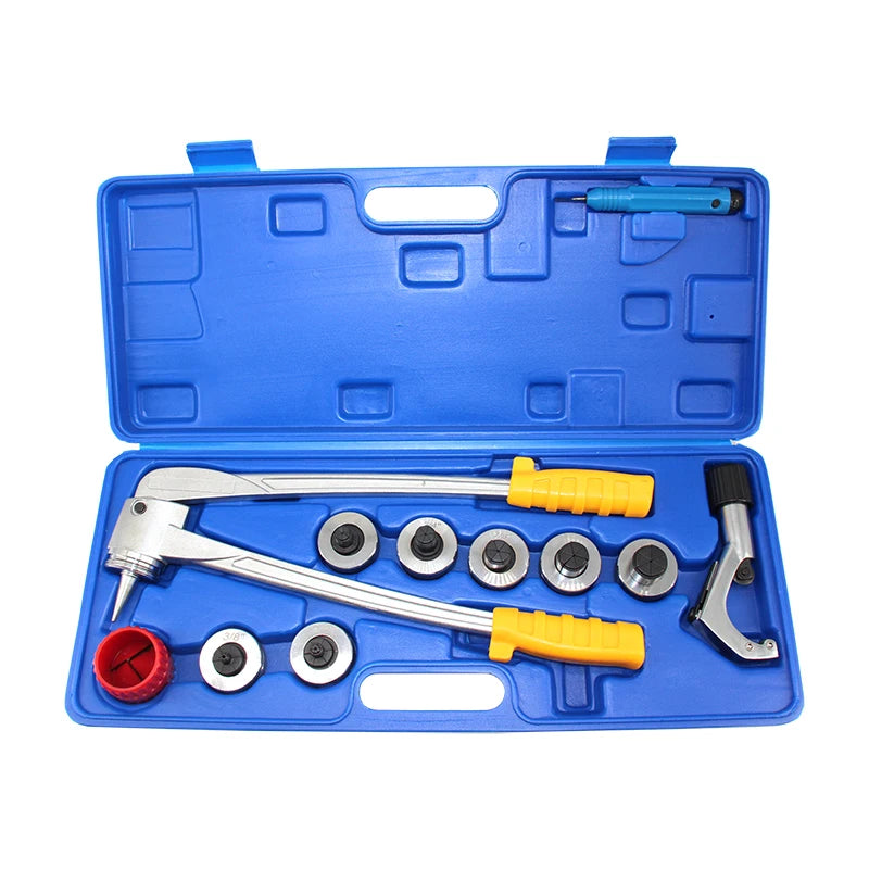 CT-100 10-28mm 3/8~1-1/8" HVAC Hand Tools Kit Tube Expanding Flaring Tool Kit Copper Tube Expander Set