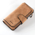 2025 New Style Wholesale Custom Retro Luxury Elegant Medium Trendy Party Slim Pu Leather Green Long Wallet for Women Designer