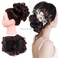 Hot Sale 40 Colors Messy Hair Buns Darling Wedding Curly Synthetic Hair Pieces Padding Hair Bun Donut Scrunchie for White Woman