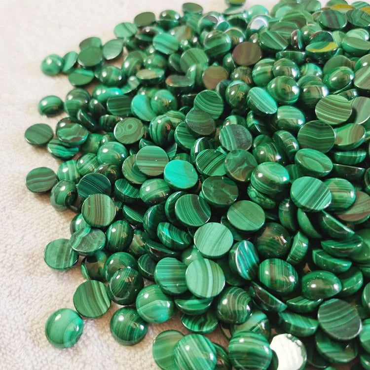 Natural Green Malachite Cabochon Genuine Malachite Cabochons for DIY Craft Jewelry Supplies