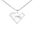 Wholesale Stainless Steel Superman Pendant Anime Pendant Necklace Stainless Steel Trending Necklace