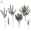 Hot Sale Artificial Eucalyptus Money Leaves Branch Plastic Leaf Bundle for Wedding Home Decoration Decorative