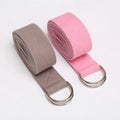 D-Ring Cotton Yoga Mat Strap Stretching Strap Bands