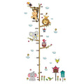 Self-adhesive Kids Height Chart Decorative Wall Sticker Pvc Removable Wall Art Mural