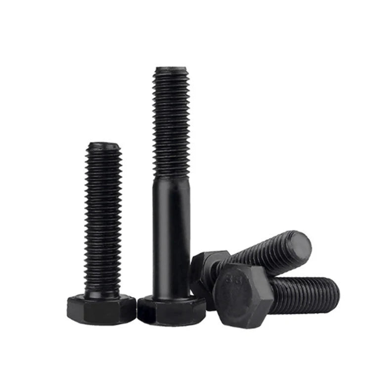 Factory Customized High Strength Bolts Carbon Steel Galvanized Grade 8.8 Oxidized Black Hexagon Bolt