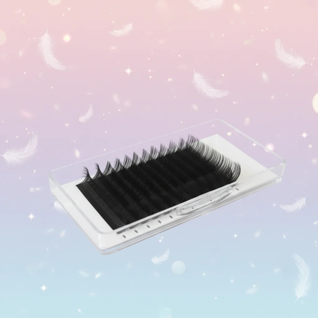 Individual Eyelash Extensions Velvet Lash Trays c d Fluffy Individual Cashmere Lash Volume Eyelash Extensions
