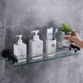 Matte Black 304 Stainless Steel Wall Mount Bathroom Shelves Brushed Metal Towel Rack Bath Hardware Set Modern Design