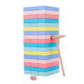 Professional Manufacturer Wooden Classic Toys Candy Color Blocks Stacking Game Toys