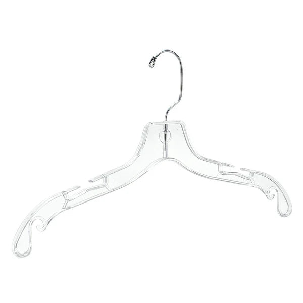 17 Inches Wedding Dress Hanger with Non-Slip Transparent Design Detachable Bag Spice Rack Specialized Clothes Hanger by the Mall