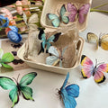Sweet Style Spring Summer New Design Butterfly Hair Clip Accessory Girls' Artificial Butterfly Hair Clips Made Durable Plastic