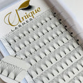 Foil Back Eyelash Extensions Wholesale Heat Bonded Eyelashes 0.07mm Short Stem 3D 4D 5D 6D 7D Premade Fan Eyelashes