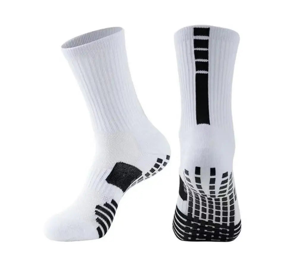 Factory Custom Soccer Grip Socks for Men Wear-resistant Football Socks Anti-slip With Small MOQ Crew Socks