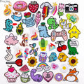Custom Design Embroidered Patch Mini Cute Cartoon Dinosaur Dog Animal Small Applique Embroidery Iron on Patches for Clothing
