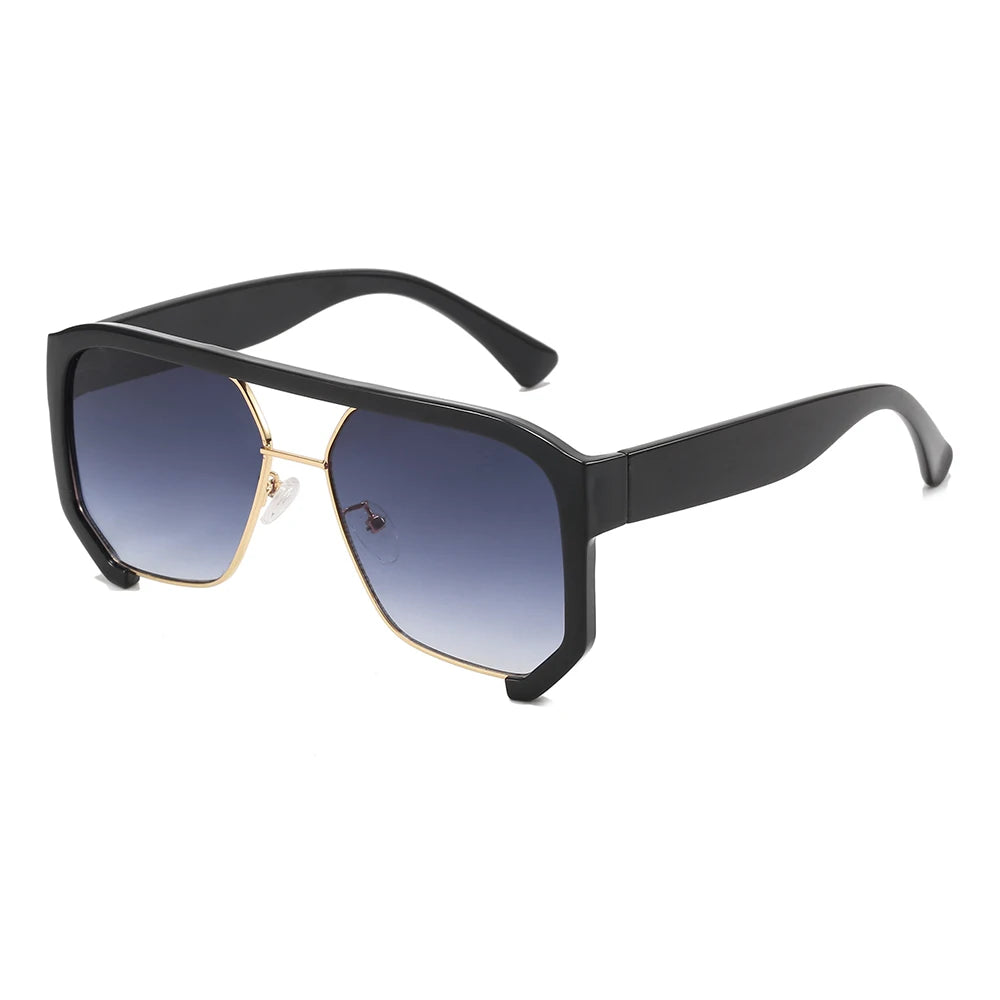 Superhot Eyewear 20806 Fashion 2023 Women Oversized Square Flat Top Half Frame Outdoor Sunglasses