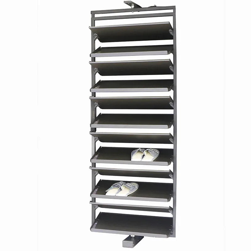 Bedroom Closet Wardrobe Soft Closing Rotating Shoe Holder Revolving Shoe Rack Storage Organizer