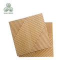 MUMU 3D Decorative Ornament Materials Cladding Flute Luxurious Wooden Slat Wall Panel for Hotel