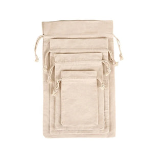 Cotton Drawstring Bag Canvas Bags Jewelry Company Advertising Pouch Storage Packaging Small Cloth Pouches
