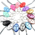 130db Safety Sound Alarm Keychain Personal Emergency Led Alarm Keychain Self Defense Keychain