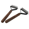 Wooden Pet Grooming Comb for Long and Short-Haired Dogs Cats Comb for Knots Mats & Loose Hair Removal Dog Cat Brushes