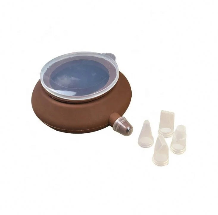 Hot Sale New Style Silicone Macaron Baking Decorating Pen Pastry Cake Muffin Pens Nozzle Pastries Kit Set