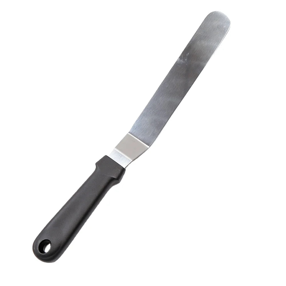 Stainless Steel Icing Spatula with Plastic Handle Metal Cake Decorating Frosting Spatulas