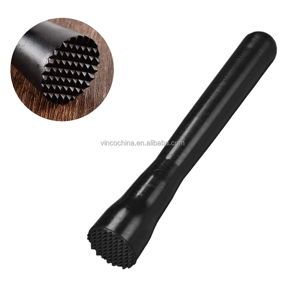 Bash Muddler for Cocktails Fruits Spices Herbs and Sugar Cubes Crusher Home Bar Accessories Bartender Tools