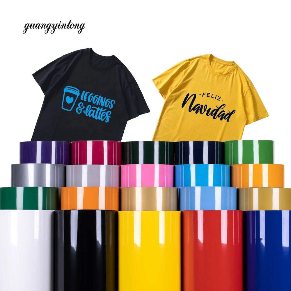 Guangyintong Vinyl Made of PVC Fabric Vinyl Textil Cut Htv Vinyl for Clothing
