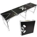 Modern Outdoor Foldable Pong Table Balcony 240cm Aluminium Height Adjustable Folding Party Camping Long  Picnic Table for Event