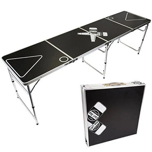 Modern Outdoor Foldable Pong Table Balcony 240cm Aluminium Height Adjustable Folding Party Camping Long  Picnic Table for Event