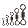 DORISEA 100pcs Per Bag 14#-3/0 Barrel Swivel Fishing Connector Carp Fishing Accessories with Snaps Type Swivel Snap Hook