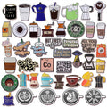 44 Style Hot Sale Cartoon Cute Funny Coffee Cup Brooch Alloy Badge Tea Flower Cup Decorative Pins Soft Enamel Pin
