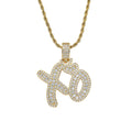 CN296 Bling Bling Brass CZ Pendants Necklace Hip Hop Jewelry Party Gift