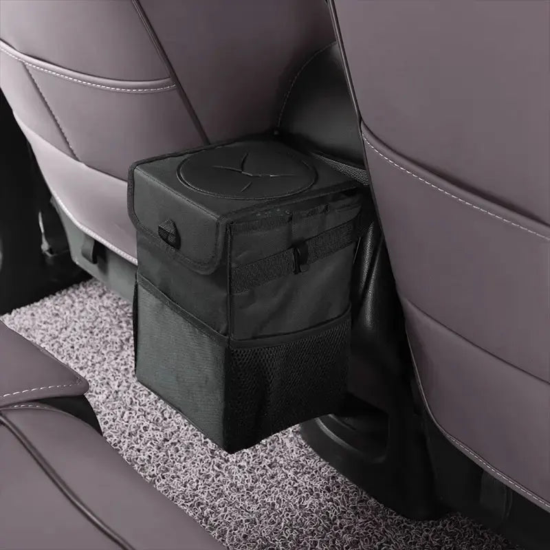 OEM Wholesale Foldable Waterproof Car Headrest Trash Can Lid Storage Pockets Vehicle Hanging Garbage Bag Special Purpose Case