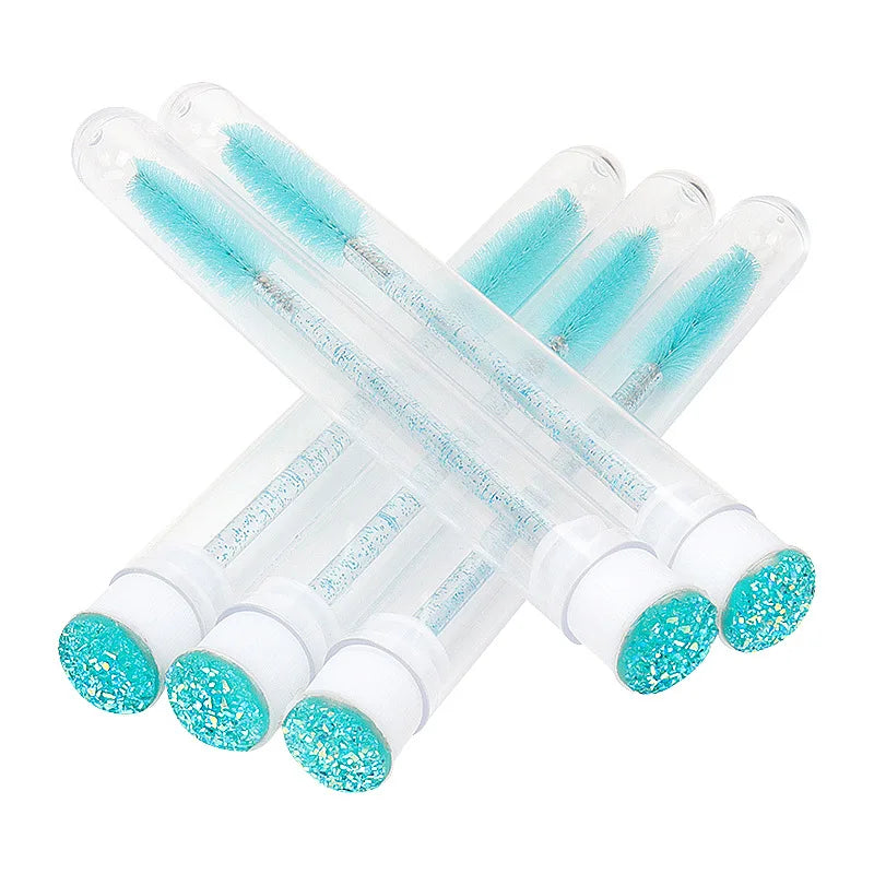 Beauty Independent Tube Brushes Private Label Diamond Eyelashes Lashes Mascara Brush