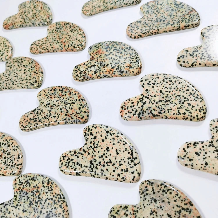 HZ Hottest Massage Stone Exquisite Heart GUA SHA Stone Facial Massage Stone Scraping Gua Sha Massager for Customized Service
