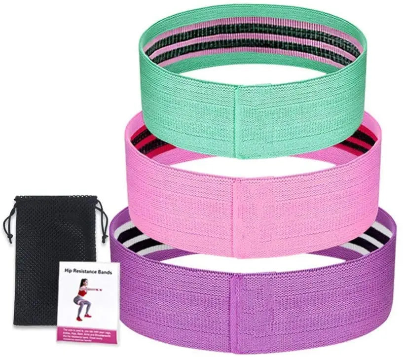 Haiyang Libenli Body Building Wholesale Custom Logo Exercise  Fabric Latex  Glute Booty Resistance Bands