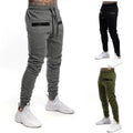 Large Pocket With Zipper Drawstring Elastic Training Wear Jogger Running Men Sweatpants