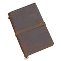 Customized Handmade Creative Cattle Leather Stamping Logo Address Book A5 Vintage EDC Soft Genuine Leather Journal with Sleeve