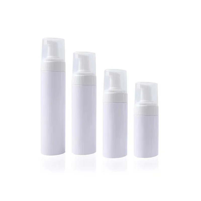 100ml 120ml 150ml 200ml 250ml White clear plastic foam bottle cleanser PET bottle body pump clear shampoo