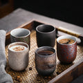 Japanese Style Retro Rustic Ceramic Clay Cups Porcelain Kung Fu Tea Cup Japanese Pottery Tea Cup