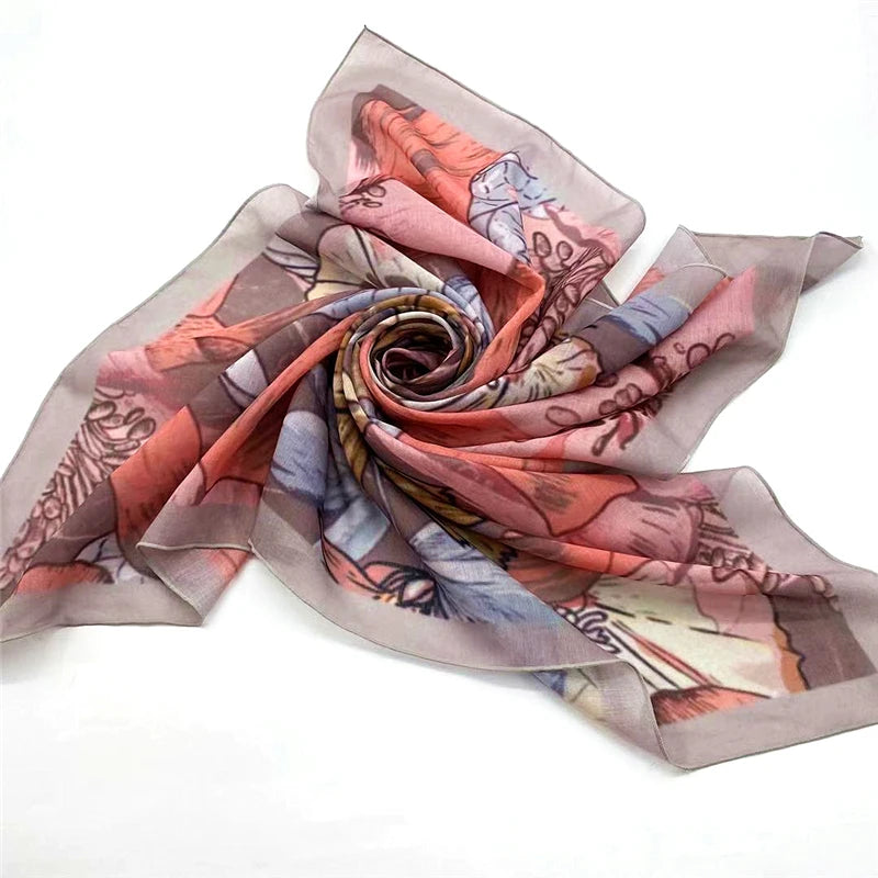 Factory Directly Sale  Printed  Scarf Cotton  Voile Hijab Newest Design Hijab Popular Pattern Scarf for Muslim Women