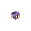 New Product Cute Candy Color Metal Acrylic Ring Fashion Personality Trendy Plastic Chunky Figure Rings for Women Girls Children