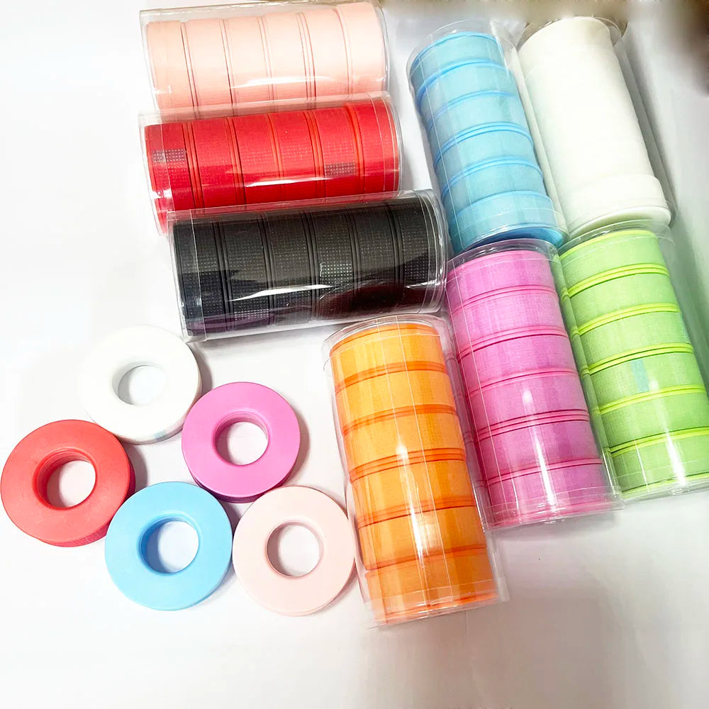 Wholesale Sensitive Eyelash Tape Gel Lash Tape Silicone Breathable Micropore Fabric Lash Extensions Different Color Lash Tapes