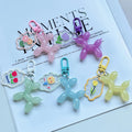 Diy Candy-colored Dog Pendant Bag Pendant Cute Key Chain for Girlfriends Small Gift Keychain