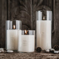 Wholesale Custom Size Candle Chimney Windproof Candle Holder Floor Desktop High Borosilicate Glass Candle Cup Jars Cover